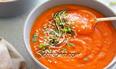 طريقة عمل شوربة البطاطس المهروسة بالفلفل الأحمر