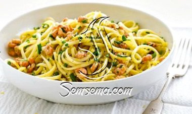 طريقة عمل سباغيتي بالروبيان