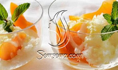 طريقة عمل ايس كريم المشمش بالقرفة