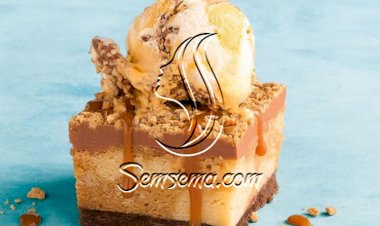 طريقة عمل كيكة الايس كريم بالكراميل