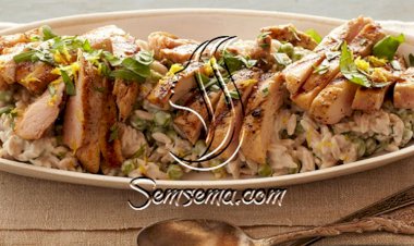 طريقة عمل مكرونة لسان العصفور بالدجاج والكريمه