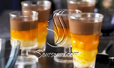 طريقة عمل حلى الكاسترد بالشوكولاته و البرتقال