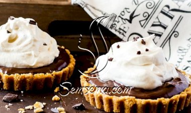 طريقة عمل التارت بكريمة الشوكولاتة