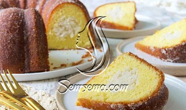 طريقة عمل كيك محشي جوز الهند