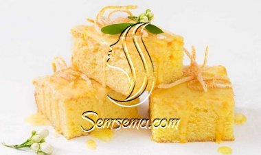 طريقة عمل كيكة البرتقال بالصوص الابيض