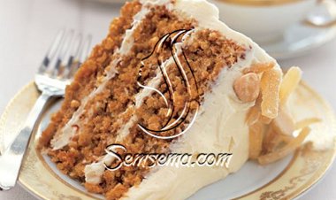 طريقة عمل كيكة الجزر بكريمة الجبن