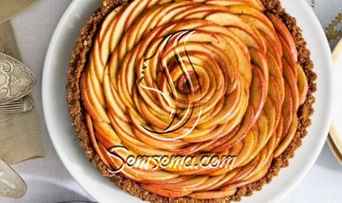 طريقة عمل تارت التفاح بالبسكويت