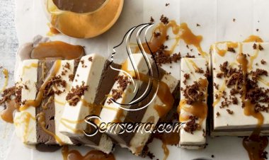 طريقة عمل كيكة الايس كريم طبقات