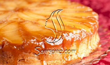 طريقة عمل كيك التفاح المقلوب