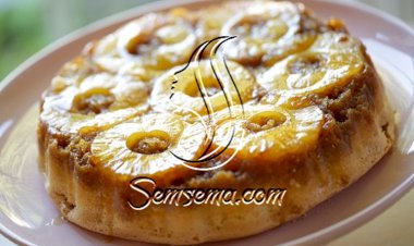 طريقة عمل كيكة الاناناس المقلوبة الهشة