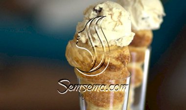 طريقة عمل بسكويت الايس كريم بدون ماكينة