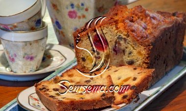 طريقه عمل الكيك الانجليزي بالفواكه المجففه