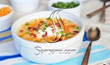 طريقة عمل شوربة خضار بالجبن