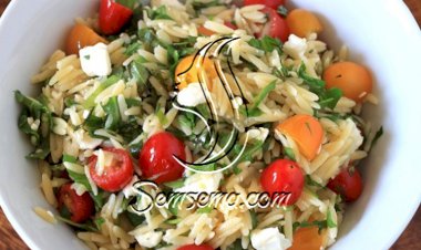 طريقة عمل سلطة لسان العصفور بالخضار