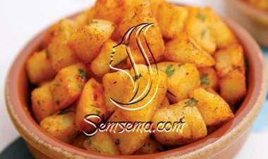 طريقة عمل بطاطا حرة بالكزبرة