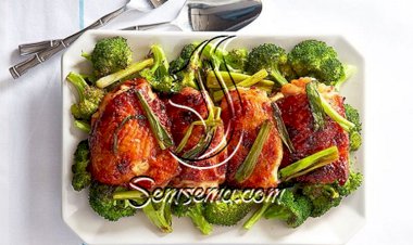 طريقة عمل الدجاج بالبروكلي بالفرن