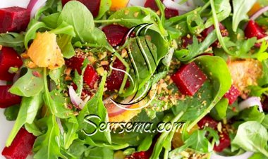 طريقة عمل سلطة الجرجير والشمندر