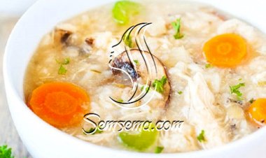 طريقة عمل شوربة الدجاج مع الخضار والارز