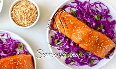 طريقة عمل السلمون بالعسل