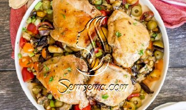 طريقة عمل صينية الدجاج بالباذنجان