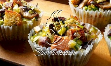 طريقة عمل كب كيك مالح بالخضار