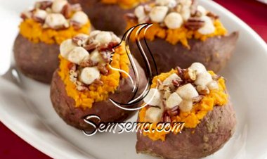 طريقة عمل البطاطا الحلوة المحشية