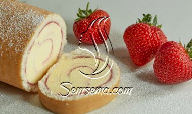 طريقة عمل سويسرول بالايس كريم