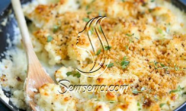 طريقة عمل صينية القرنبيط بالصلصة