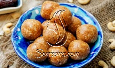 طريقة عمل حلى كرات التمر بالكاجو