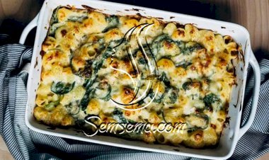 طريقة عمل مكرونة بالسبانخ والجبنة