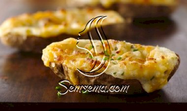 طريقة عمل قوارب البطاطس المحشيه في الفرن