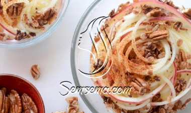 طريقة عمل سلطة التفاح بالزبادي للرجيم