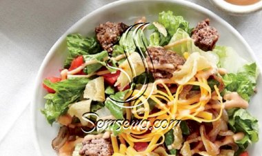 طريقة عمل سلطة اللحم المفروم