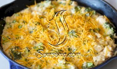 طريقة عمل البروكلي بالدجاج والجبن