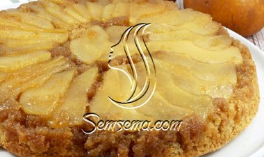 طريقة عمل كيكة الاجاص المقلوبة