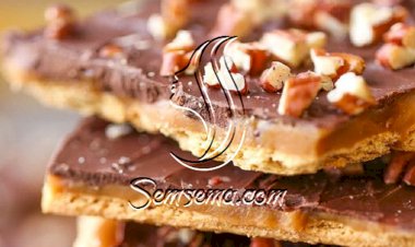طريقة عمل بسكويت بالكراميل والشوكولاته