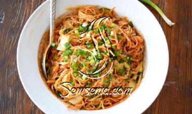 طريقة عمل مكرونة بالفول السوداني