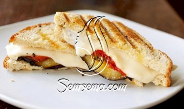 طريقة عمل ساندوتش الباذنجان المشوي