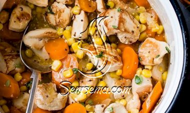 طريقة عمل شوربة الدجاج والبطاطس بالخردل