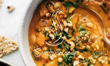 طريقة عمل شوربة بزبدة الفول السوداني