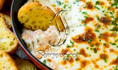 طريقة عمل طاجن الجمبري بالصوص الابيض