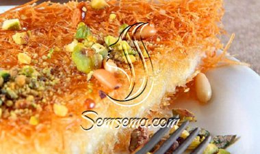 طريقة عمل الكنافة النابلسية بالجبنة الموتزاريلا