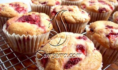 طريقة عمل كب كيك محشي بالفراوله