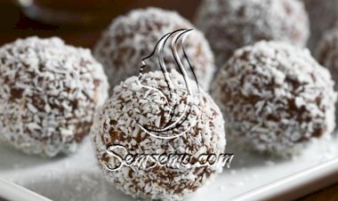 طريقة عمل حلى كرات جوز الهند بالتمر