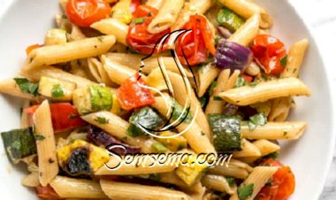طريقة عمل سلطة الباستا بالخضار المشوية