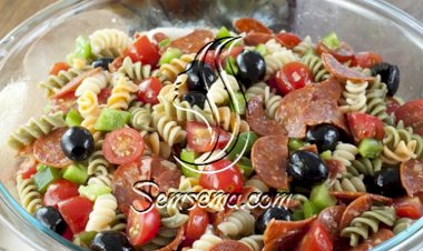 طريقة عمل سلطة المعكرونة بالخضار بدون مايونيز