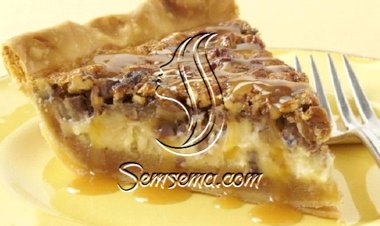 طريقة عمل تشيز كيك بالجوز والكراميل