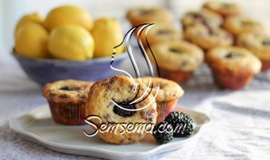 طريقة عمل المافن بالليمون و التوت