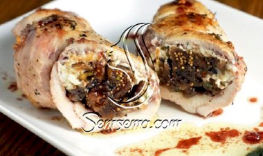 طريقة عمل صدور الدجاج المحشية بالتين و الجبن