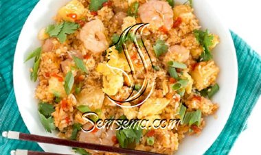 طريقة عمل الارز الصيني بالروبيان